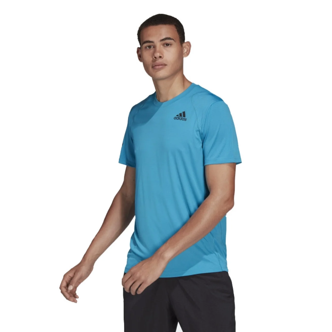 Adidas Club 3-Stripe T-Shirt Light Blue