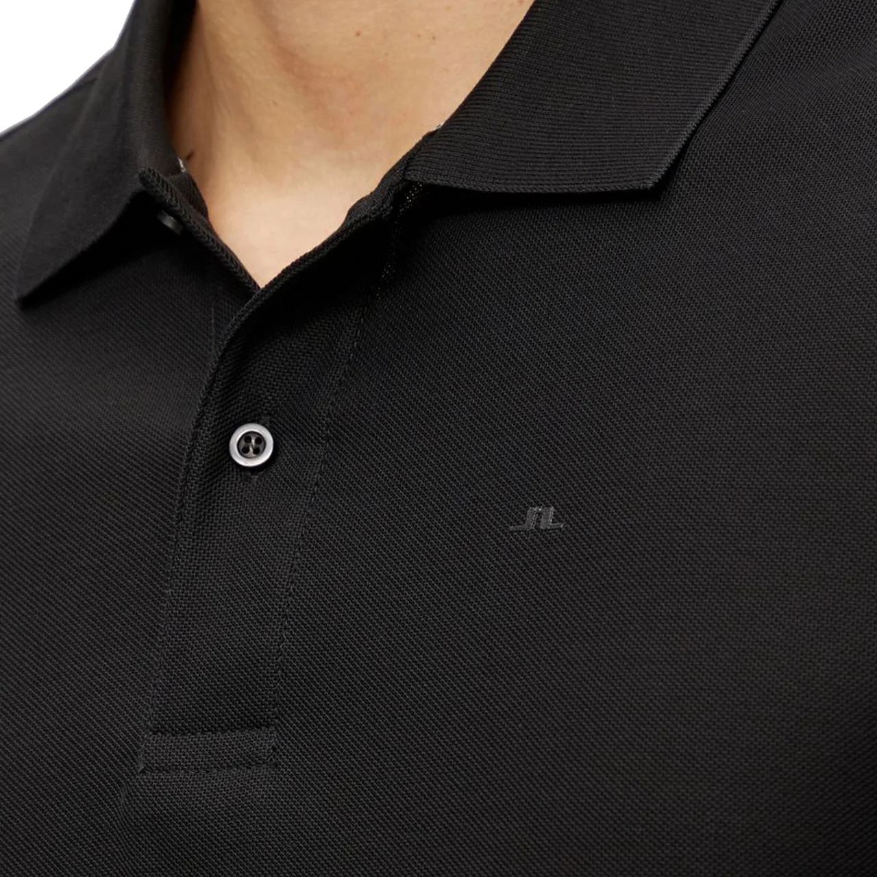 J.Lindeberg Troy ST Pique Polo Shirt Black